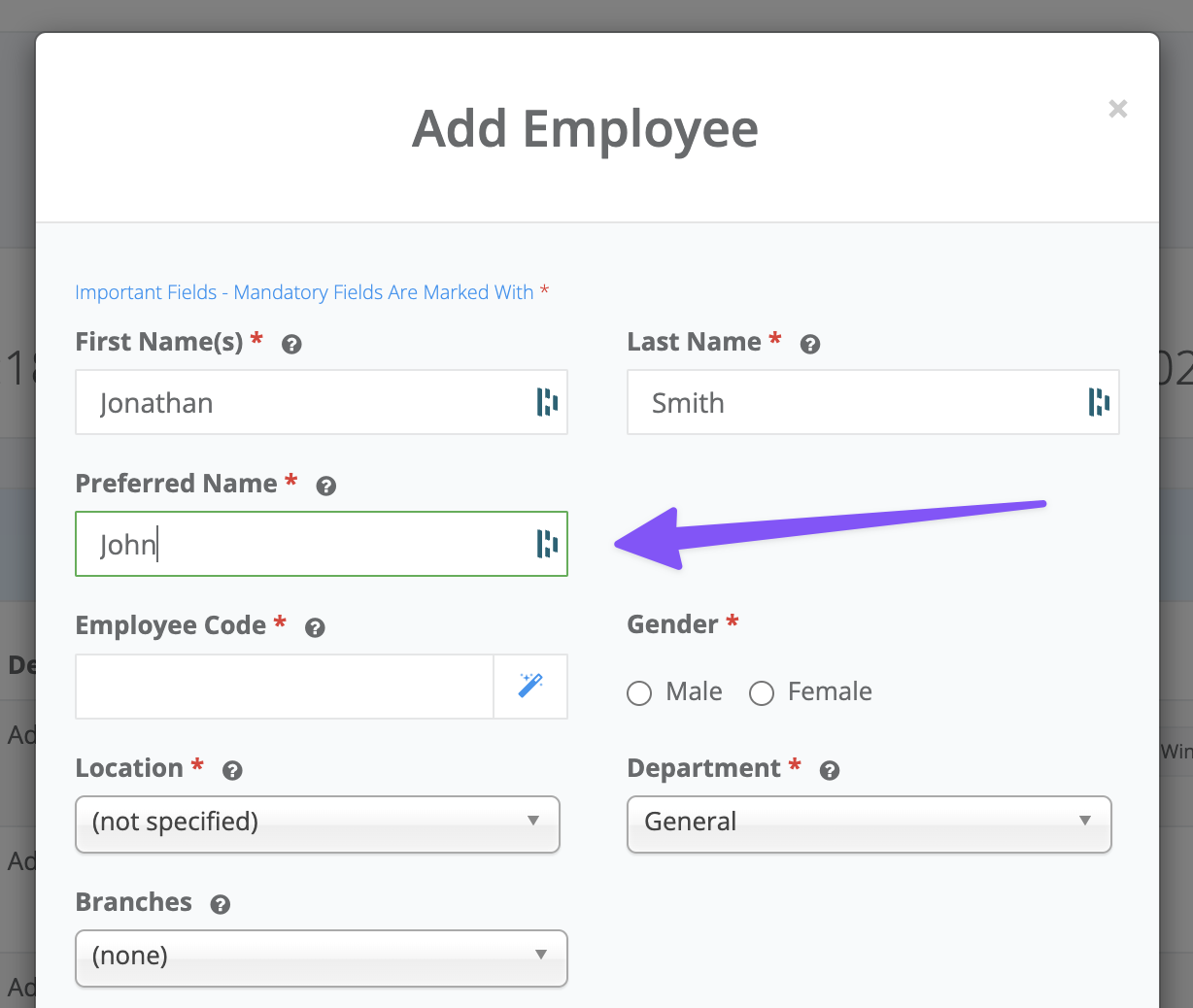 Introducing employee preferred names