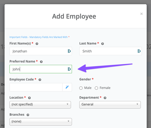 Introducing employee preferred names